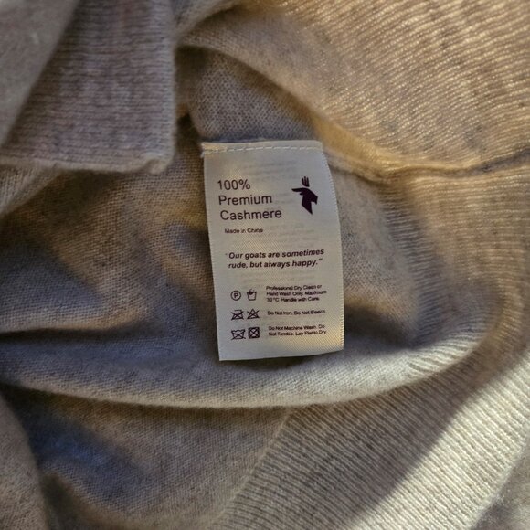 STATE CASHMERE Women's Taupe Cardigan Sweater NWOT/SIZE S - Picture 3 of 7